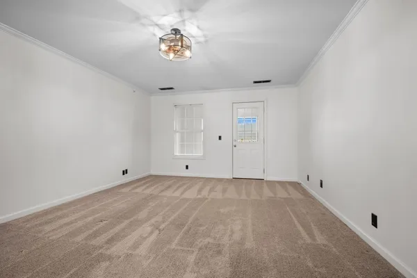 a view of an empty room