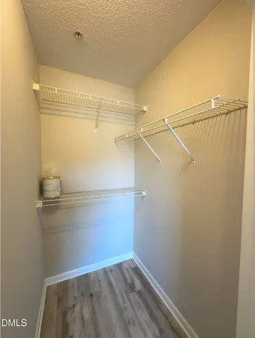 a view of a room with empty racks