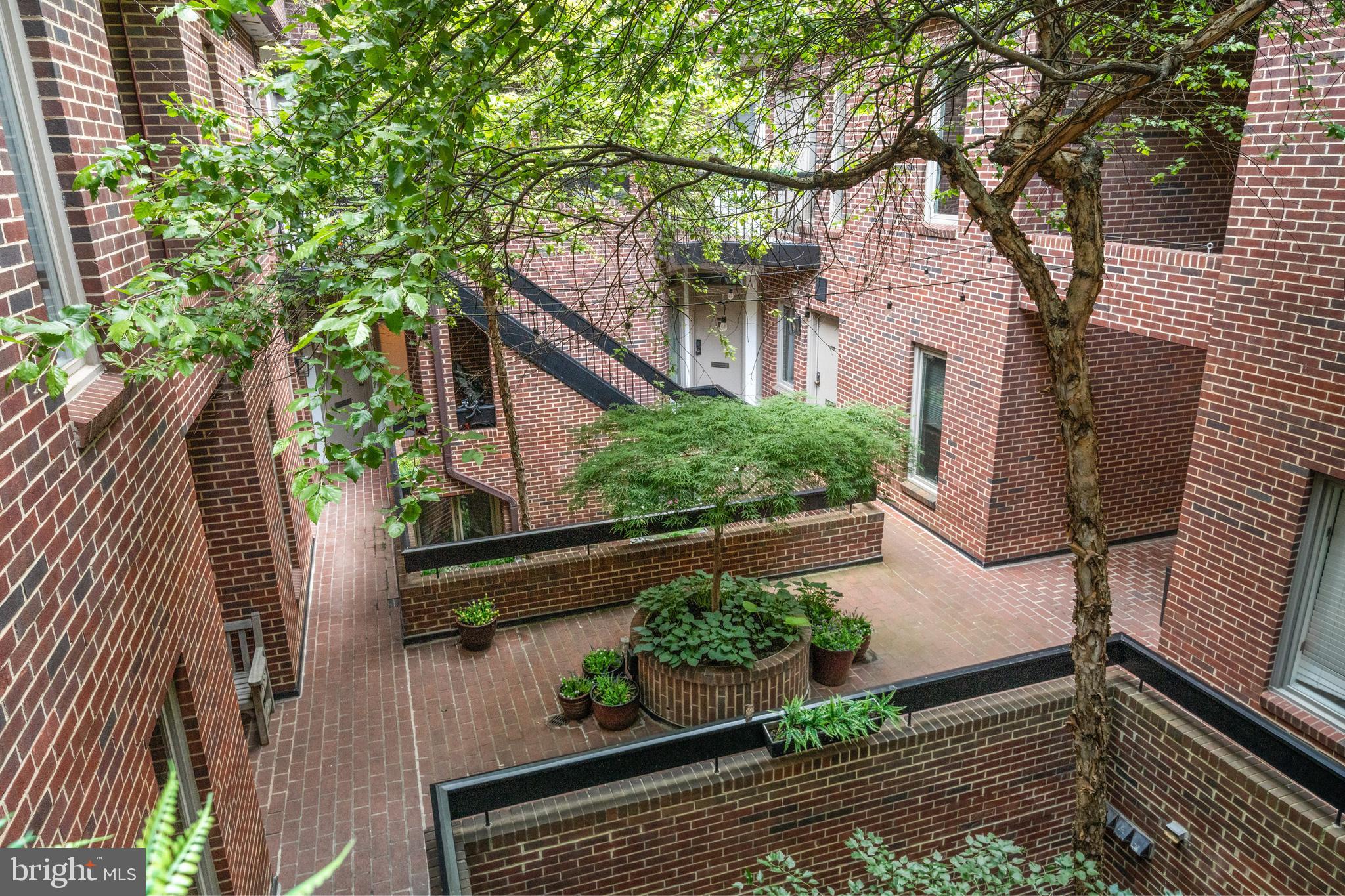 1625 Q Street Northwest, Unit 203 Washington, DC 20009 - Photo 30 of 33 a backyard of a house with lots of green space