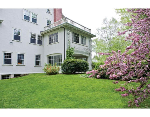 34 Spooner Road Brookline, MA 02467 - Photo 9 of 9 a front view of house with yard