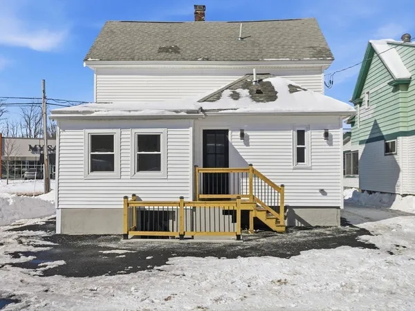 a front view of a house