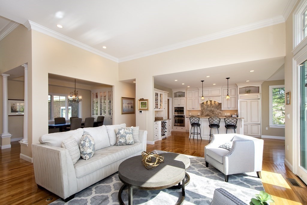7 Tillinghast Drive, Unit 7 Hingham, MA 02043 - Photo 17 of 42 a living room with furniture and a large window