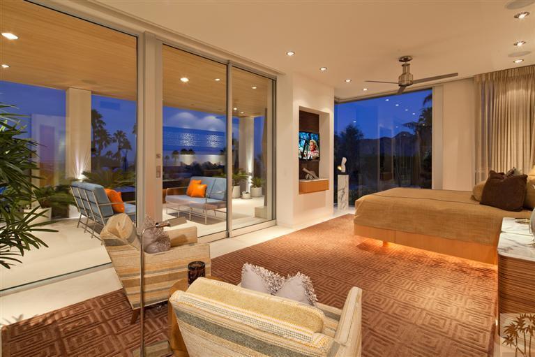70205 Thunderbird Road Rancho Mirage, CA 92270 - Photo 14 of 25 a bed room with a bed window and a television
