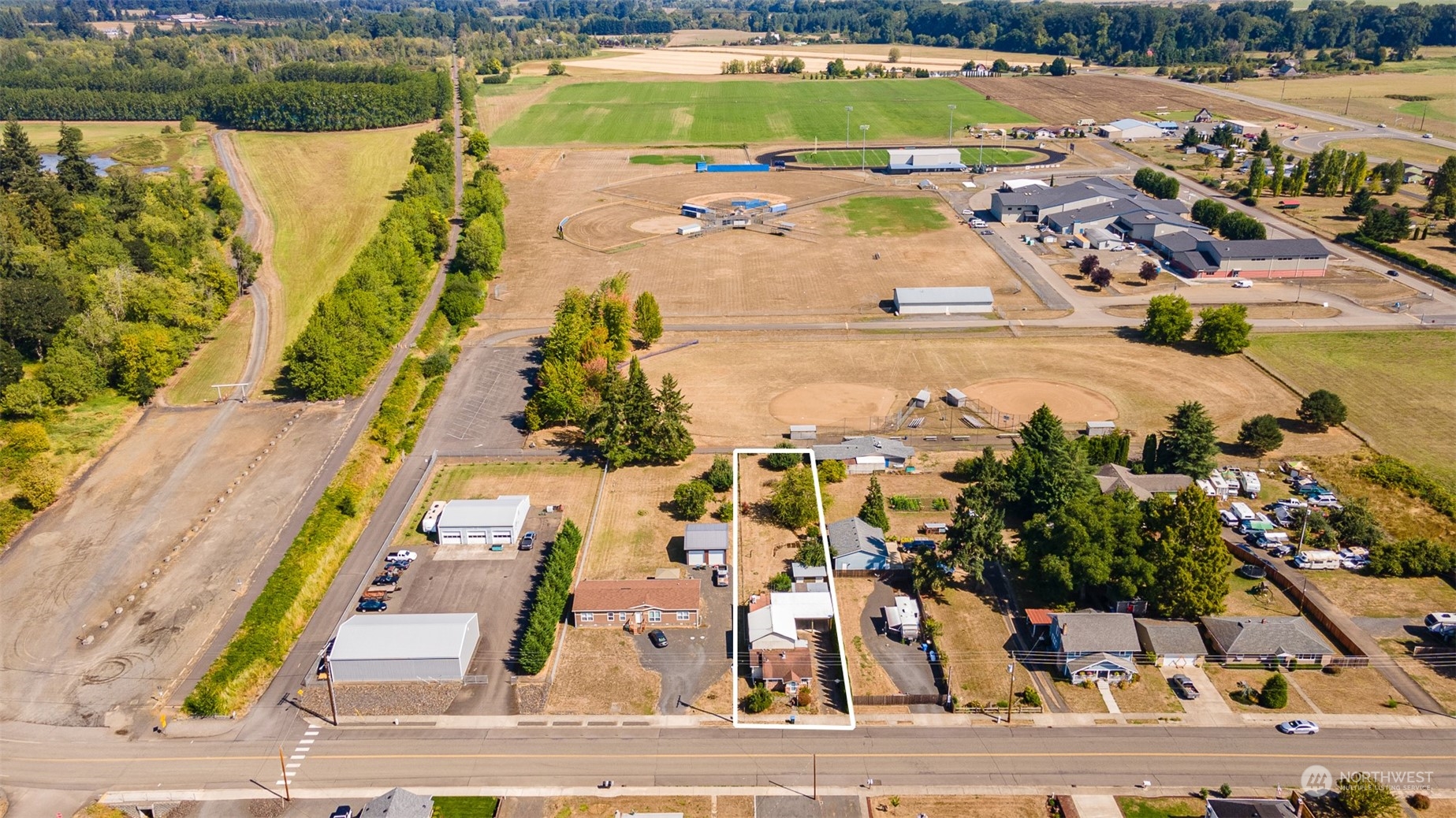 136 Dieckman Road Chehalis, WA 98532 - Photo 3 of 40 an aerial view of residential houses with outdoor space