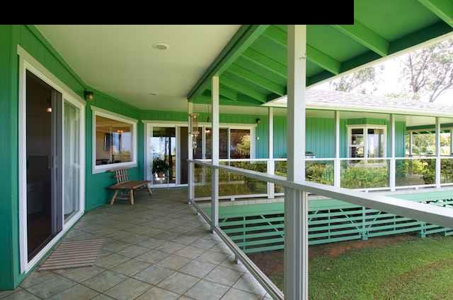 1011 Upper Ulumalu Road, Unit A Haiku, HI 96708 - Photo 25 of 30 a view of a house with backyard and porch