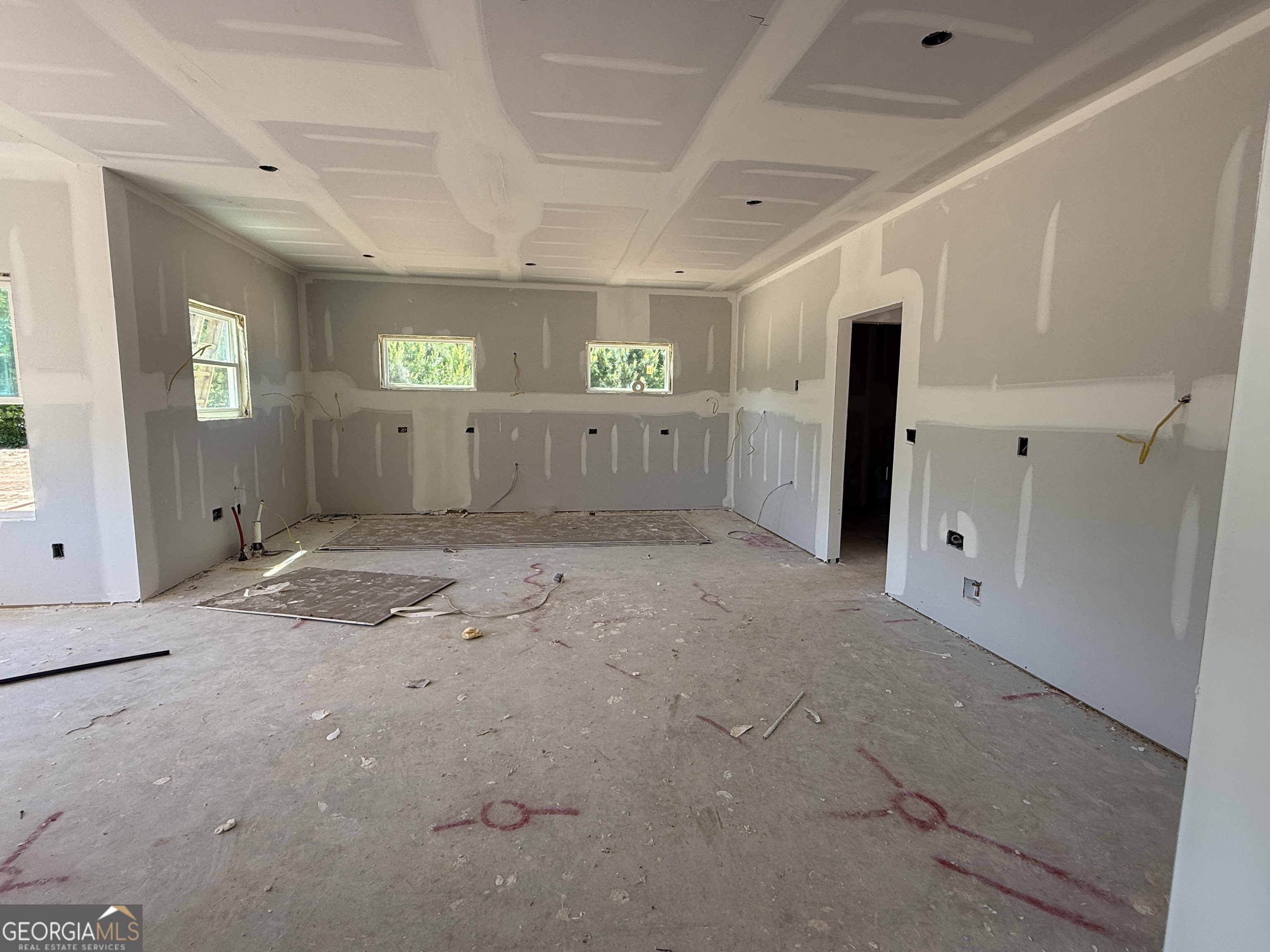 10 Rex Road Williamson, GA 30292 - Photo 4 of 63 a view of a hallway with wooden shelves