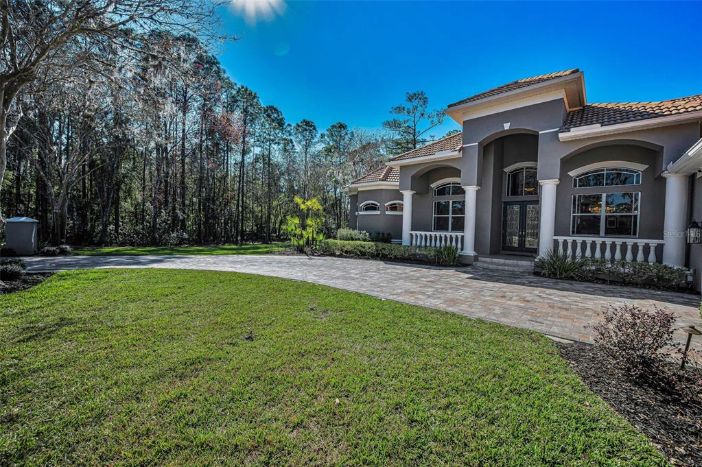 10709 Watula Court New Port Richey, FL 34655 - Photo 98 of 99 a front view of a house with yard and green space
