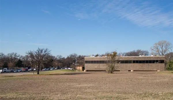 a view of an outdoor space and swimming pool