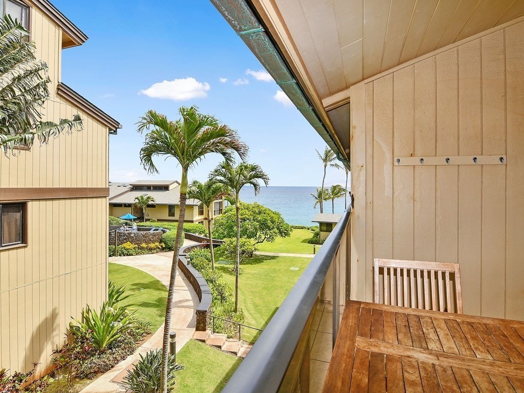 1661 Pee Road, Unit I303 Koloa, HI 96756 - Photo 7 of 15 a view of balcony with furniture