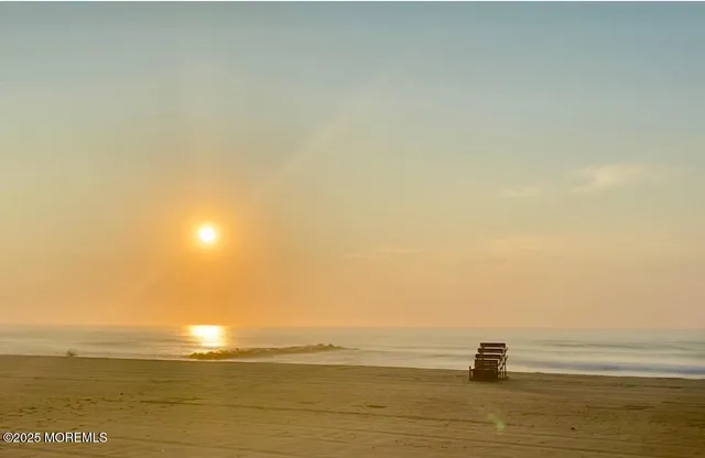 a view of beach and ocean