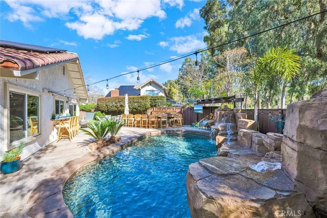 a view of a porch with furniture