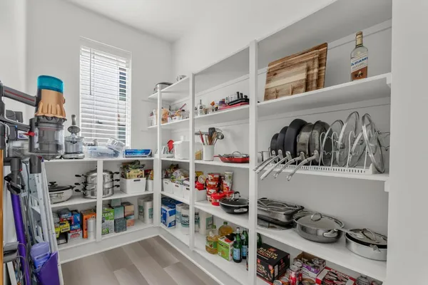 a room with storage and utility