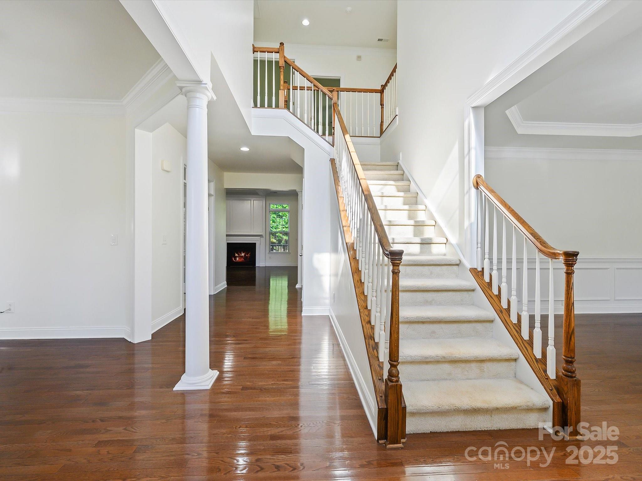 524 Becker Avenue Fort Mill, SC 29715 - Photo 5 of 39 a view of entryway and hall with wooden floor
