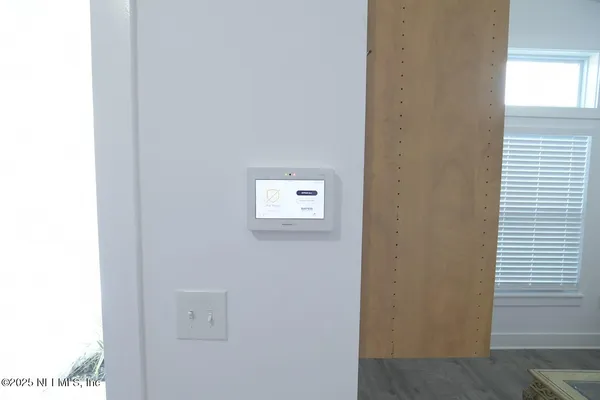 a view of a hallway with a elevator