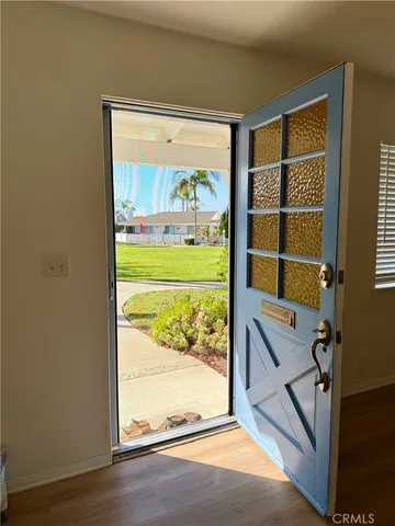 a view of front door