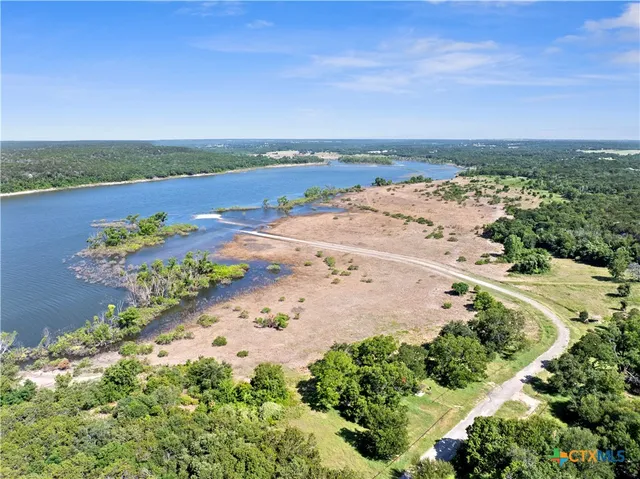 an aerial view of a beach