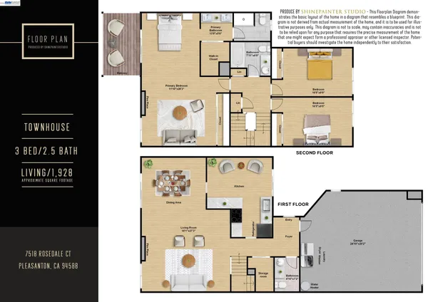 $1,088,000 | 7518 Rosedale Court, Pleasanton, CA 94588