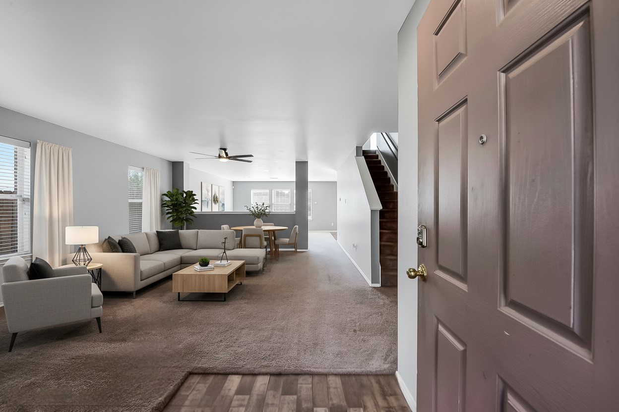 20011 Spring Wreath Lane Cypress, TX 77433 - Photo 39 of 39 Spacious open floor plan, virtually staged as a living and dining combo to show the home’s potential.