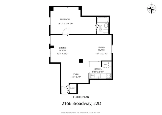 $699,000 | 2166 Broadway, Unit 22D | Upper West Side