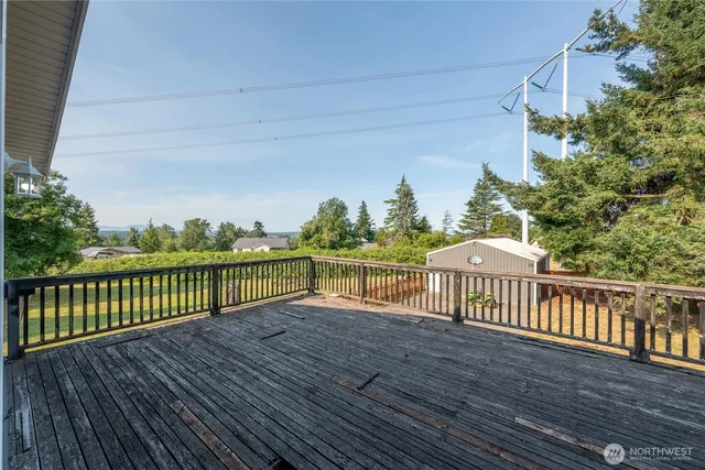 an aerial view of residential house with outdoor space