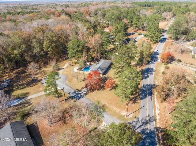 a view of city and mountain