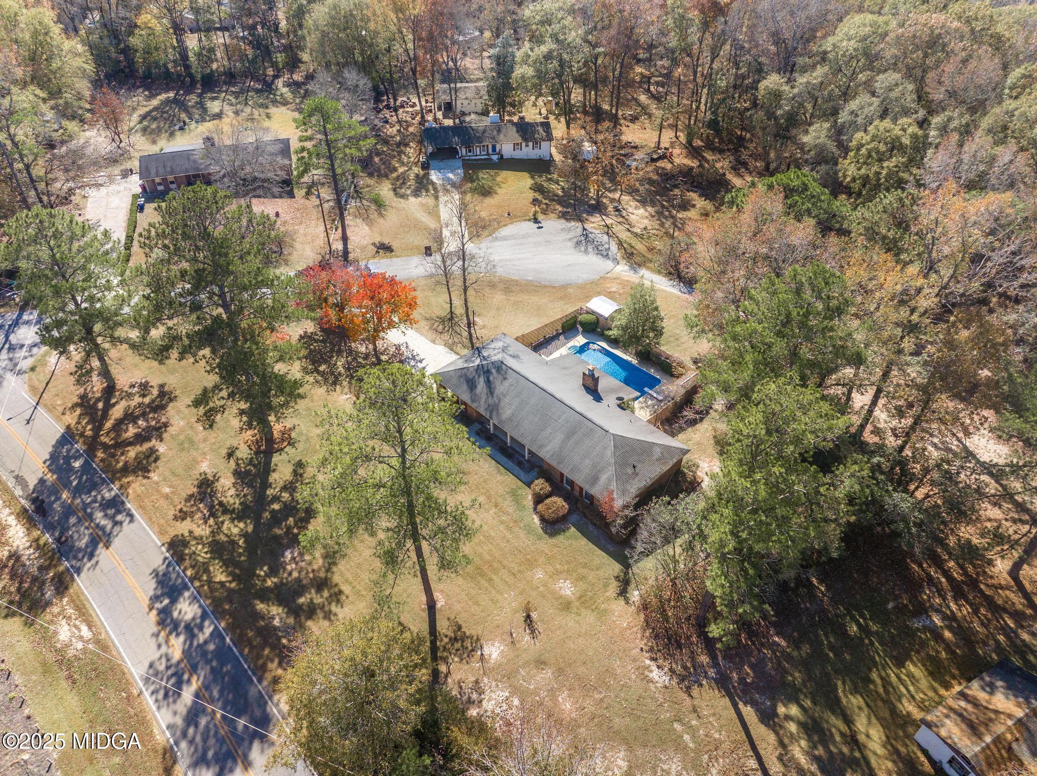 5812 Sardis Church Road Macon, GA 31216 - Photo 39 of 43 an aerial view of residential house with outdoor space
