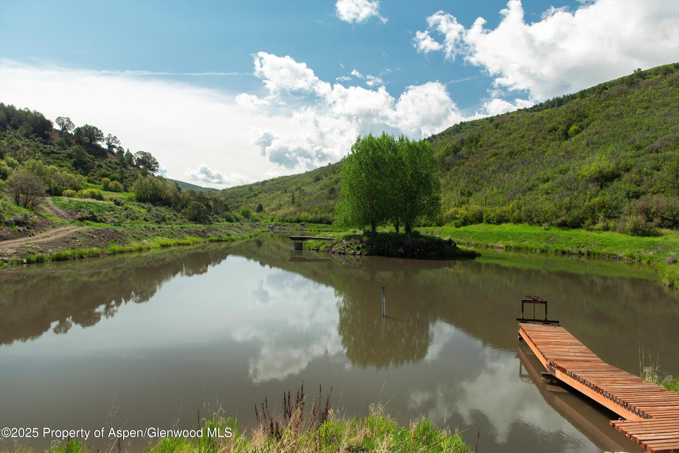 3691 East Sopris Creek Road Basalt, CO 81621 - Photo 10 of 21 a view of a lake in middle of the town