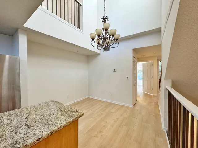 a view of a porch with furniture