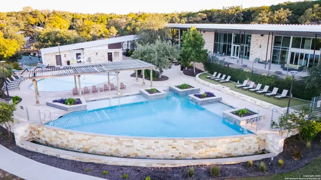 a view of a house with a swimming pool