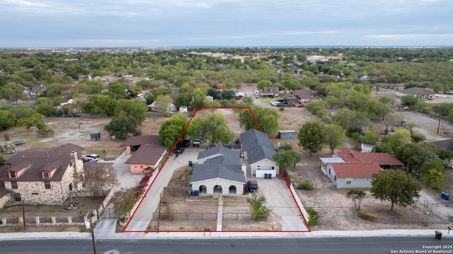378 East Petaluma Boulevard San Antonio, TX 78221 - Photo 2 of 14 an aerial view of residential houses with outdoor space