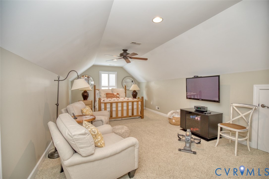 9960 Mill Pond Road Toano, VA 23168 - Photo 38 of 42 Vaulted ceiling with recessed lighting and a ceili