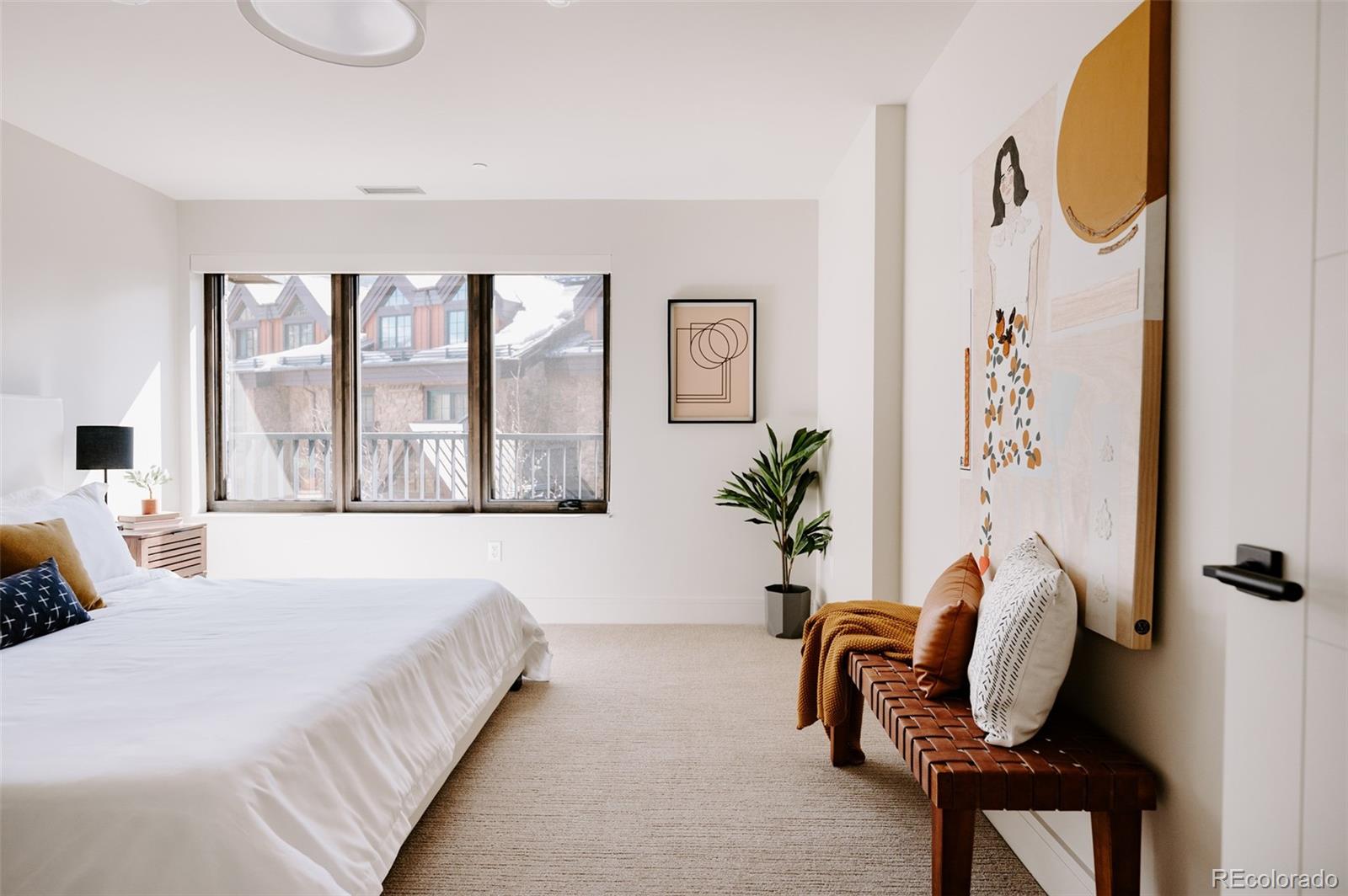 430 South Frontage Road East, Unit RUF Vail, CO 81657 - Photo 7 of 19 a bedroom with bed and furniture