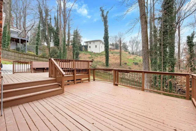 a view of a backyard of the house