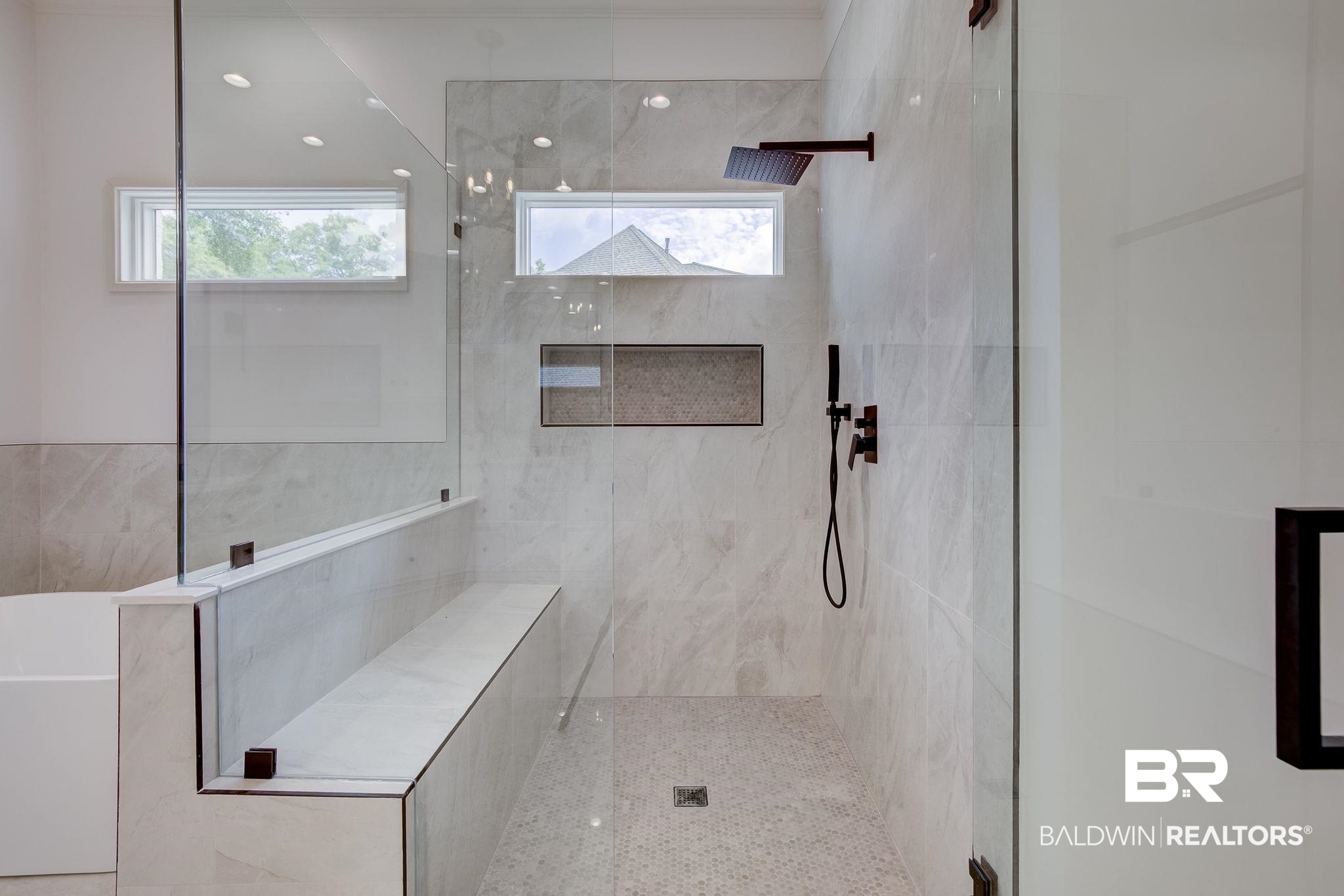 105 High Pines Ridge Fairhope, AL 36532 - Photo 55 of 97 Bathroom featuring walk in shower and plenty of natural light