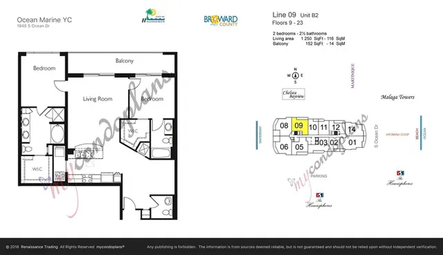 $3,650 | 1945 South Ocean Drive, Unit 509, Hallandale Beach, FL 33009
