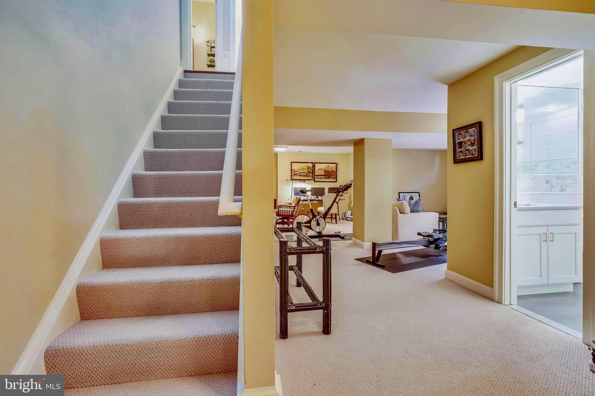 9707 Hidden Valley Road Vienna, VA 22181 - Photo 25 of 44 Stairway to basement. New carpet