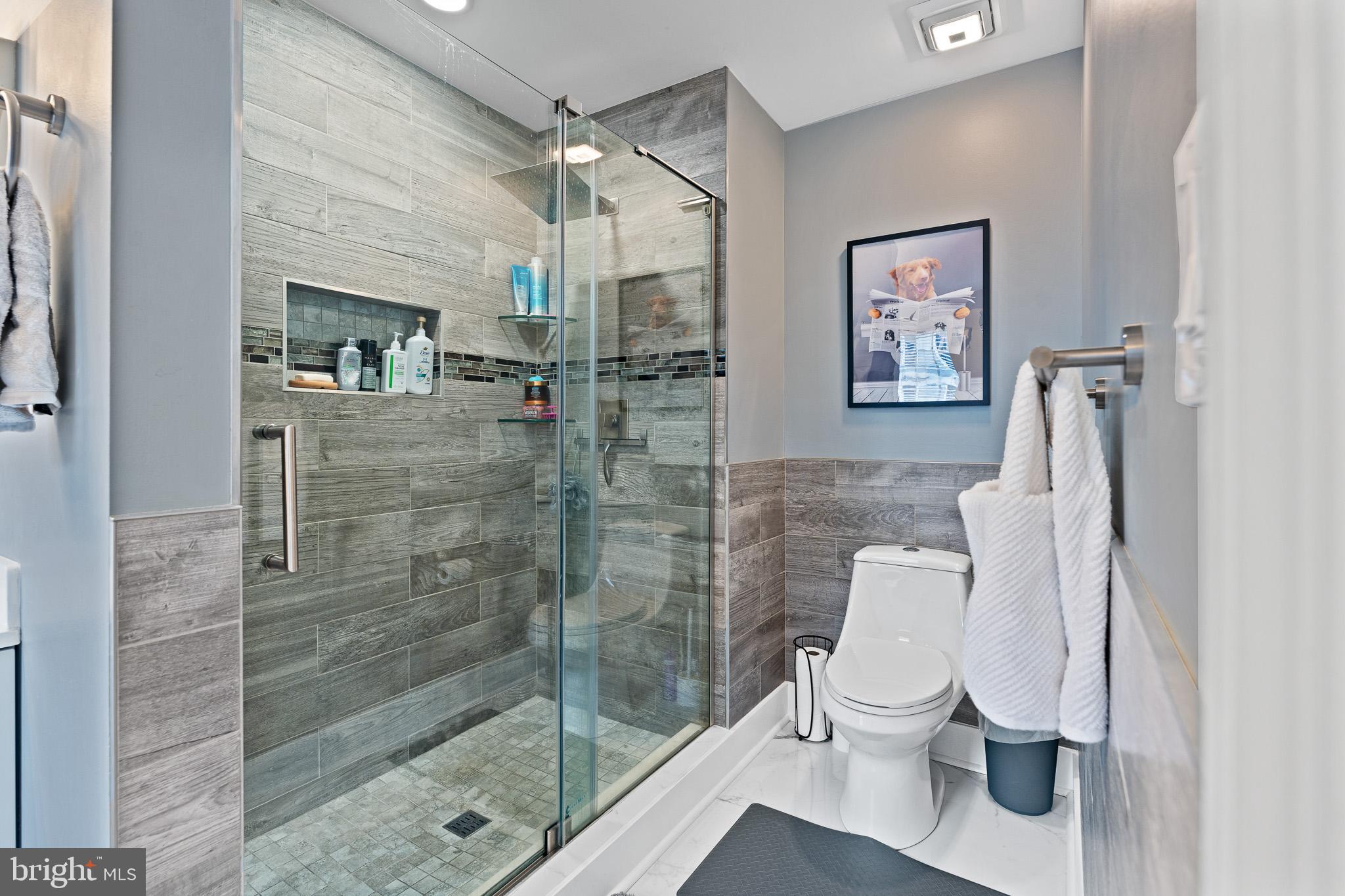 11 Teal Court Riverside, NJ 08075 - Photo 24 of 33 a bathroom with a toilet and a shower