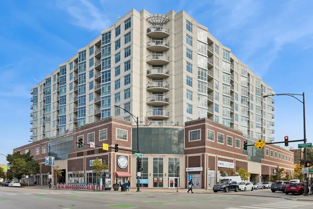 a front view of a building