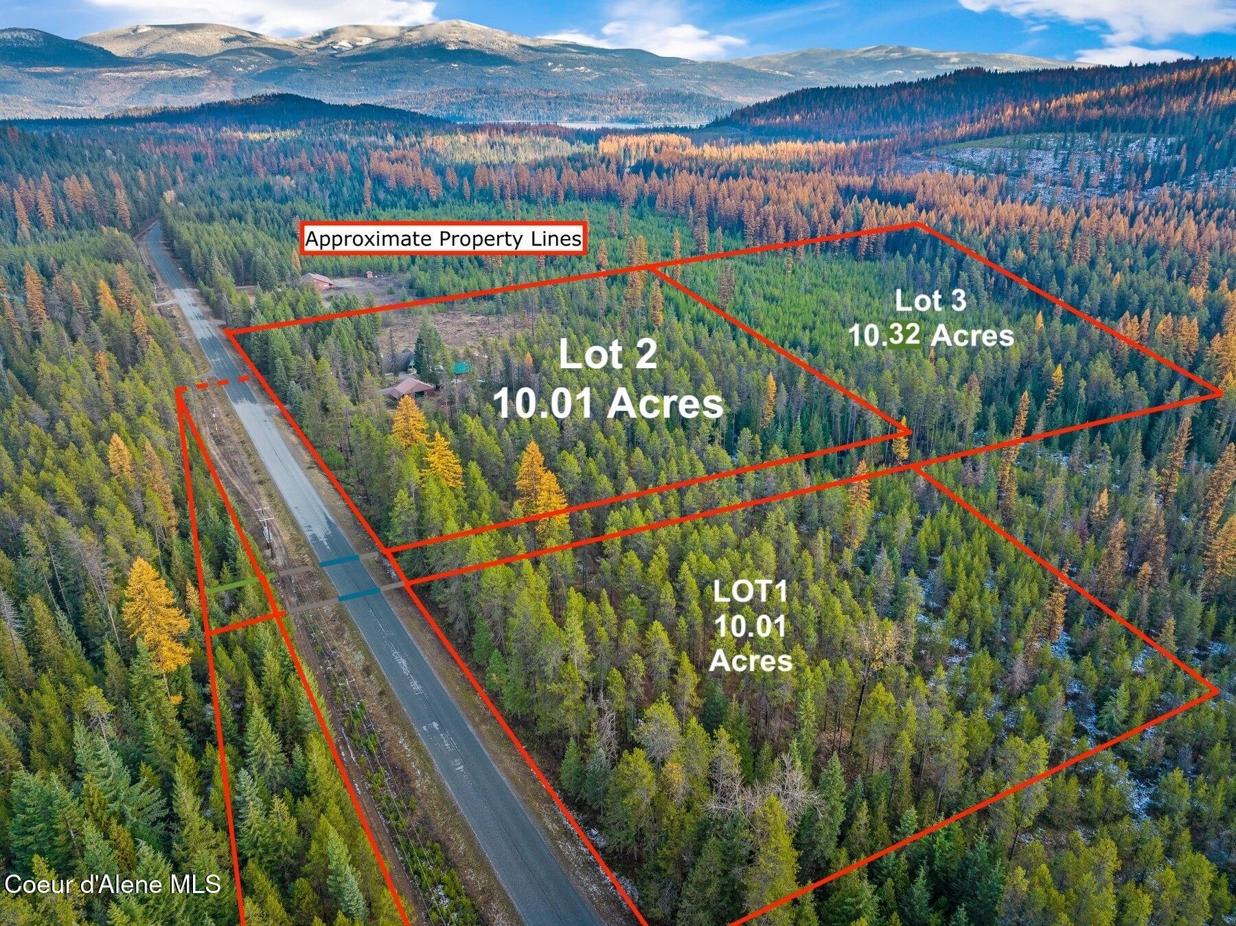 762 Reeder Bay Road Nordman, ID 83848 - Photo 69 of 74 PHOTO AERIAL of LOTS 1 and 3