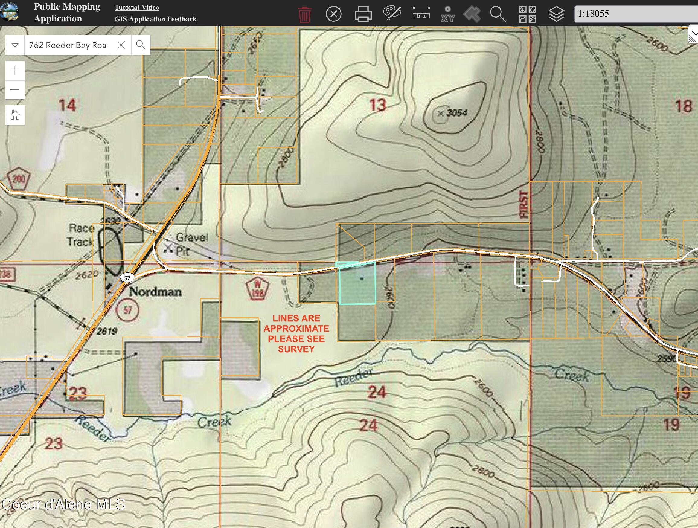 762 Reeder Bay Road Nordman, ID 83848 - Photo 73 of 74 762 Reeder TOPO