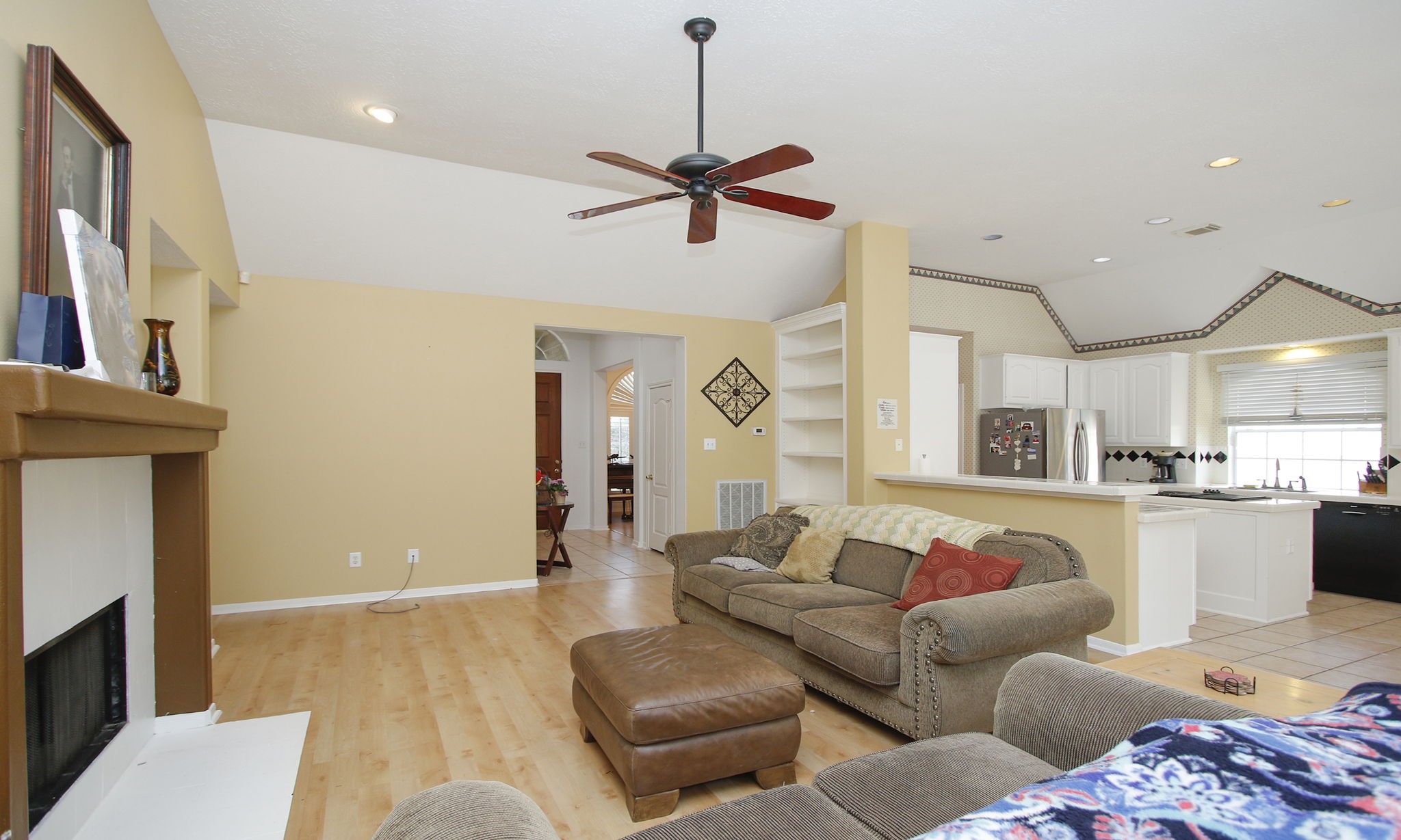 20206 Treetop Lane Spring, TX 77388 - Photo 42 of 42 a living room with furniture and a fireplace