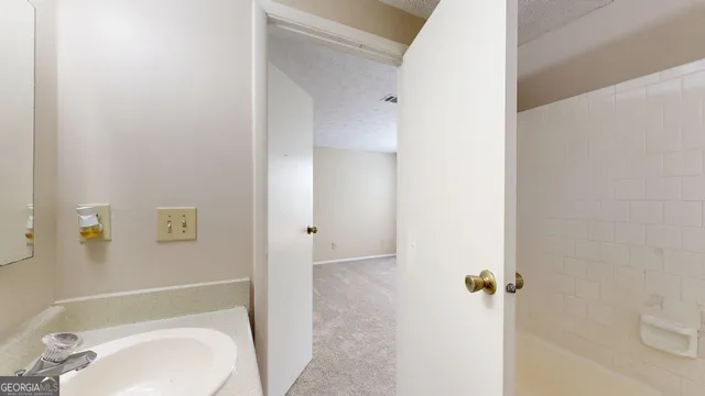 a bathroom with a sink and toilet