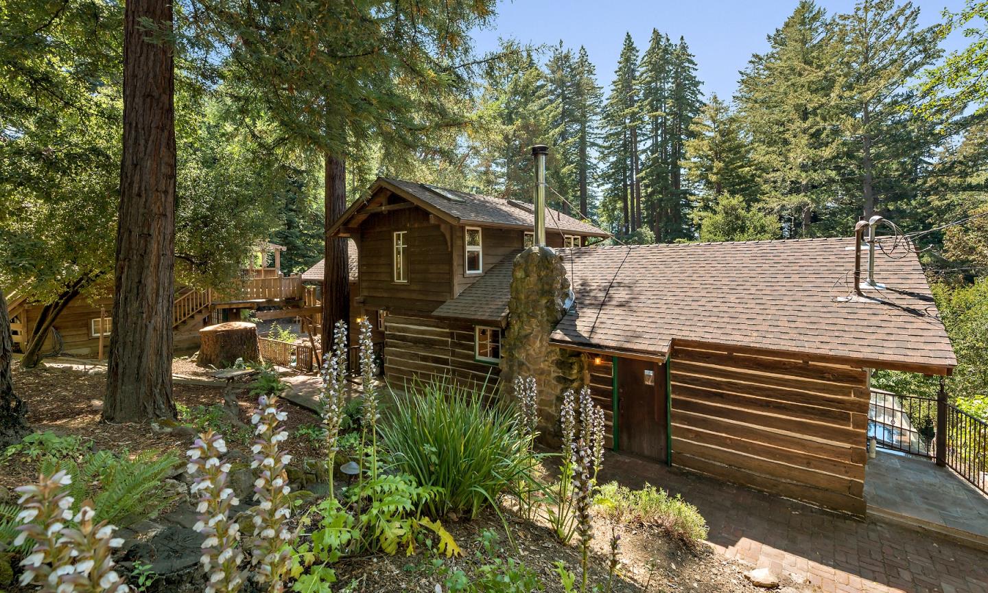 41 Skyline Drive Woodside, CA 94062 - Photo 2 of 30 a view of a patio in backyard