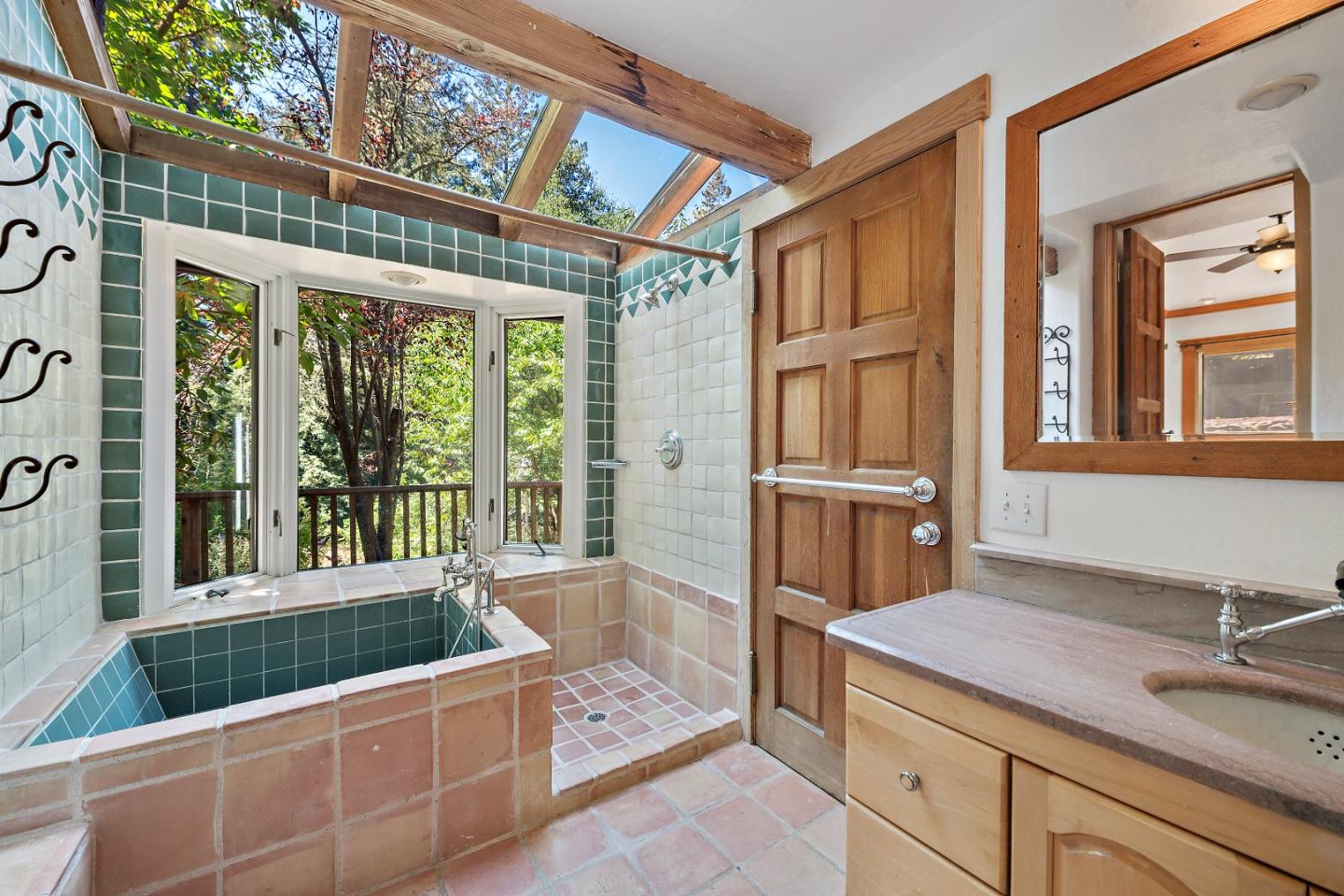 41 Skyline Drive Woodside, CA 94062 - Photo 14 of 30 a bathroom with a tub and a sink