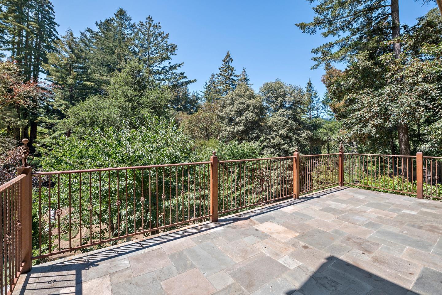 41 Skyline Drive Woodside, CA 94062 - Photo 26 of 30 a view of a balcony with trees