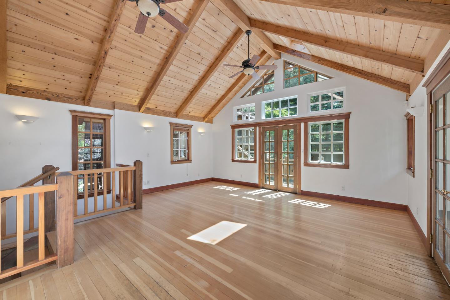 41 Skyline Drive Woodside, CA 94062 - Photo 9 of 30 a view of livingroom with hardwood floor and windows
