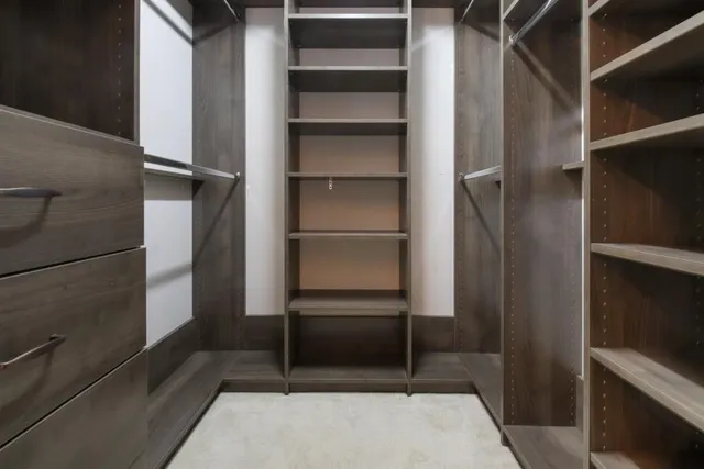 a view of walk in closet