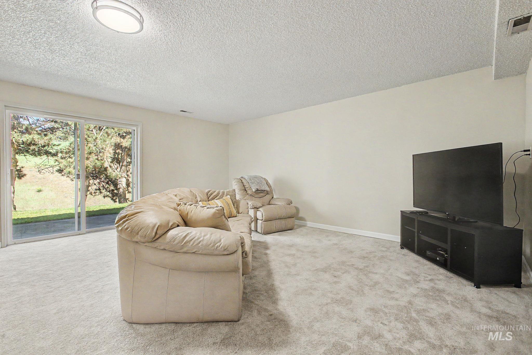 501 Karin Avenue Lewiston, ID 83501 - Photo 34 of 50 Living area with light colored carpet and a textured ceiling