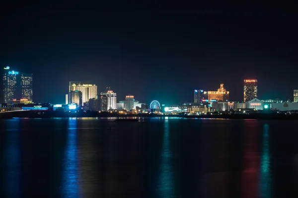 a view of a city from a lake