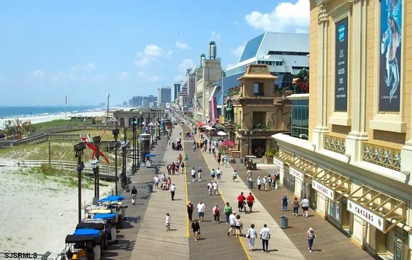 a view of a city with tall buildings